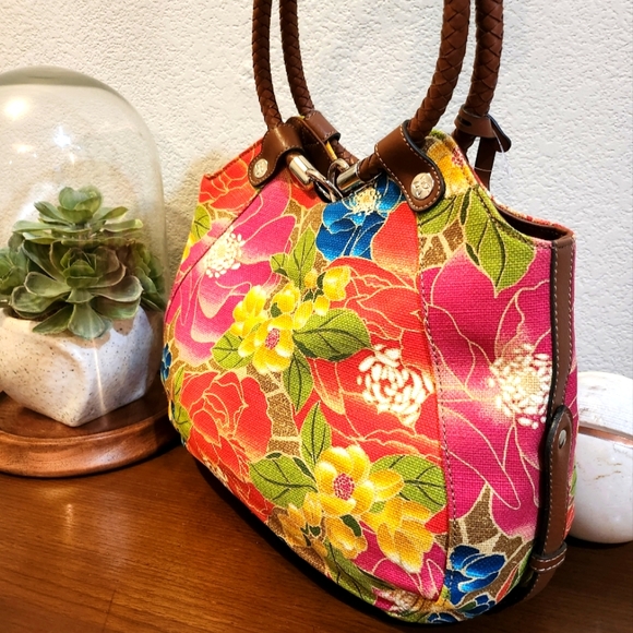 NWT Kim Rogers Floral "Nikki Ring" Shoulder Bag/Satchel - Picture 4 of 14